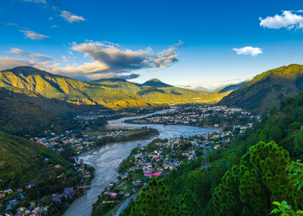 Srinagar, top view