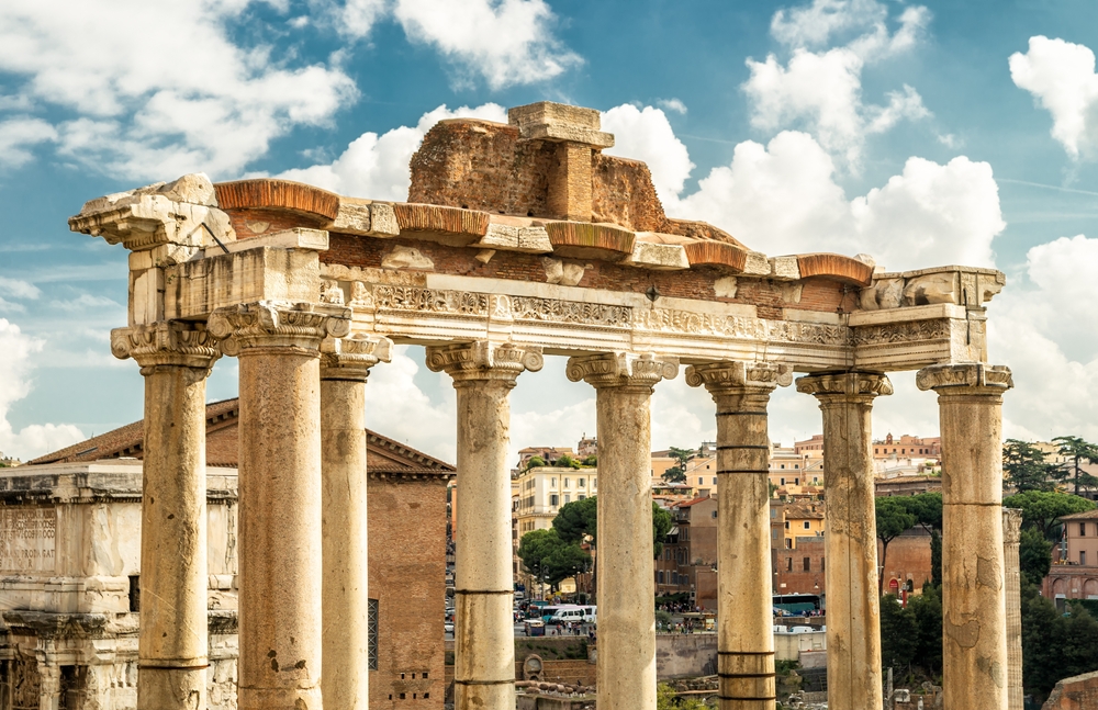 Ancient Temple of Saturn in Rome